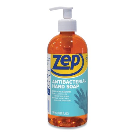 ZEP Antibacterial Hand Soap, Floral, 16.9 oz Bottle, 12PK R46101